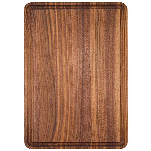 Walnut Wood Cutting Board for Kitchen 12x8 in Wooden Chopping Board (Edge Grain / 12"L x 8"W)