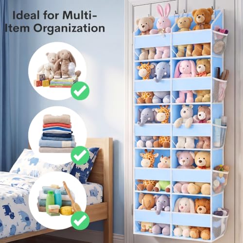 Blue Over the Door Organizer 5 Tiers (Blue - 5 Tiers)