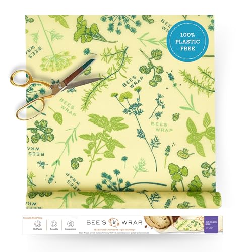 Vegan Beeswax Wrap Roll (Vegan Herb Garden)