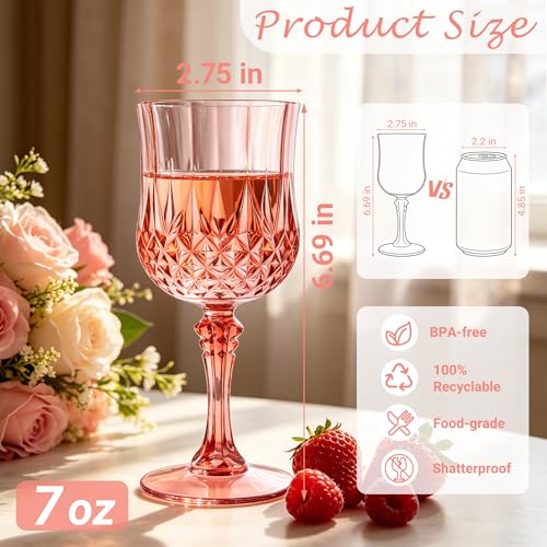 12Pack Plastic Wine Glasses (12 Count)