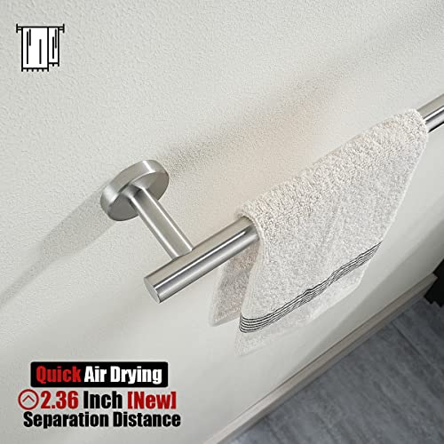 Bathroom Towel Bar (Brushed / 15 Inch)