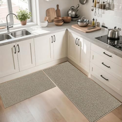 Kitchen Rugs 20"x32" (Light Beige / 20" X 32" (Rectangular))