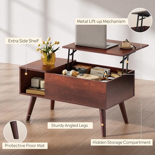 Lift Top Coffee Table with Hidden Storage (Espresso / 31.5")