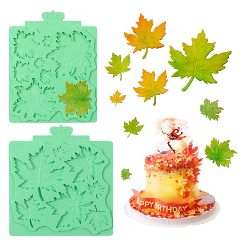 Leaf Molds Silicone (2 Pcs(maple))