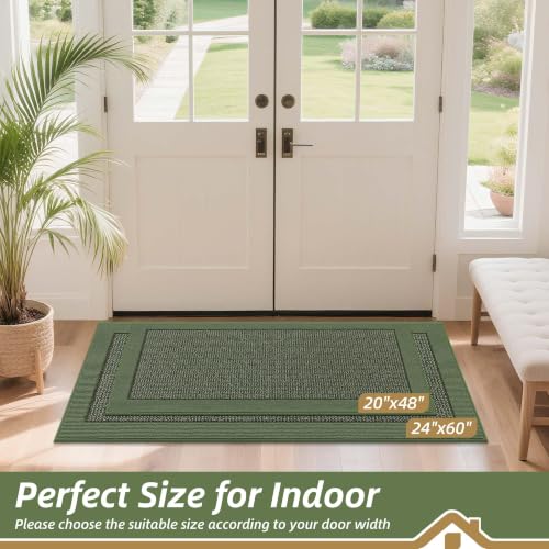 Indoor Door Mat 20" x 48" (Green / 20" X 48" (Rectangular))