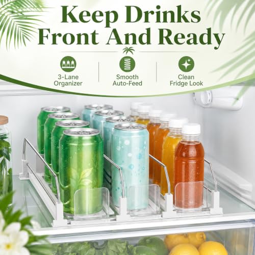 Drink Organizer for Fridge (3Row)