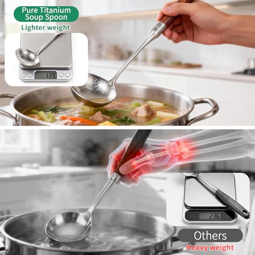 Newness Soup Ladle (Silver + Wood)