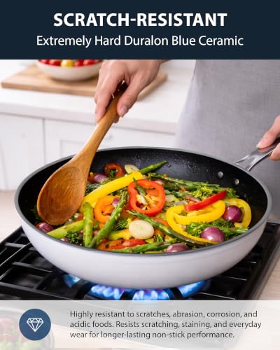 12pc Forged Lightweight Cookware Set (Vanilla Cream (G10))