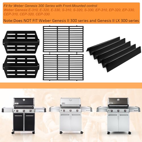 Grill Parts Replacement for Weber Genesis 300 Series E310 (Without burners)