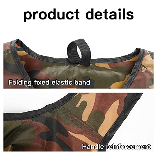 15x4.5x15 Inch Camo Reusable Shopping Bags with Handles (Camo)