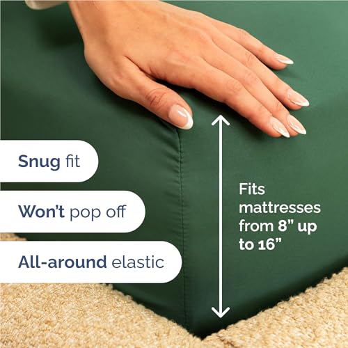 Full Size 4 Piece Sheet Set (17 - Emerald Green / Full)