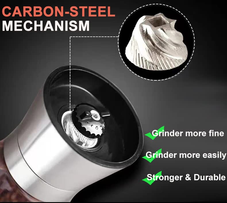 Professional Pepper Grinder (1pcs-Sliver-304)