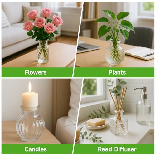 Glass Bud Vase Set of 20 Pcs