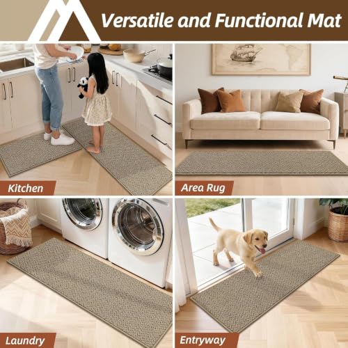Kitchen Rugs Non (Taupe / 17“x71”)