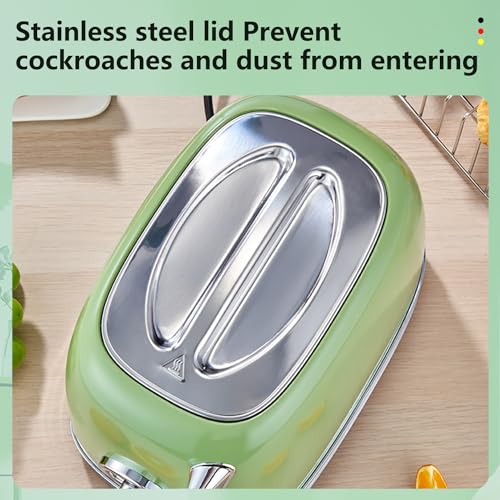 Retro Green 2‑Slice Bread Toaster