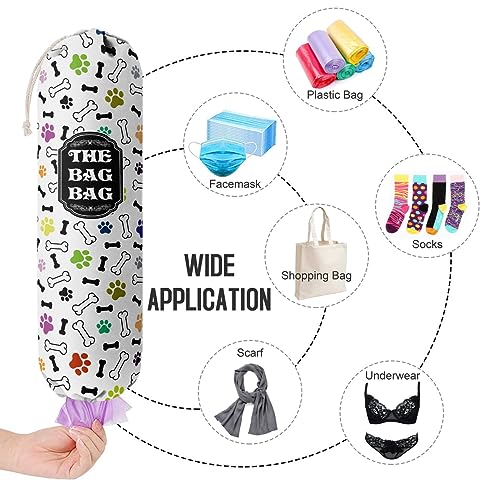 Grocery Bags Holder Organizer For Shopping Bags (Dog 10)