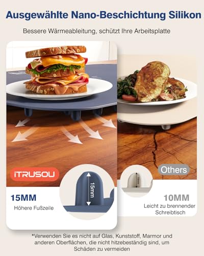 Food Warming Mat (27.56*15.75inch / Dark Blue)