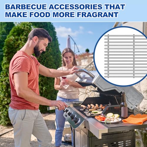 Htanch15inch 7522 Stainless Steel 9mm Cooking Grid Grates for Weber 7523 Genesis Silver A