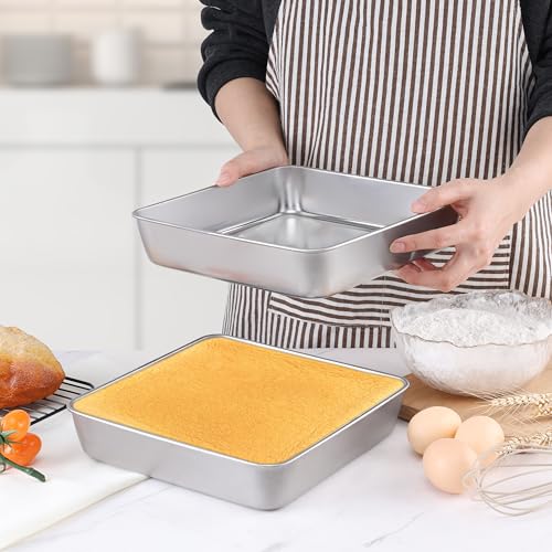 2 PCS 9 x 9 Inch Square Cake Pan (9'' x 9'')