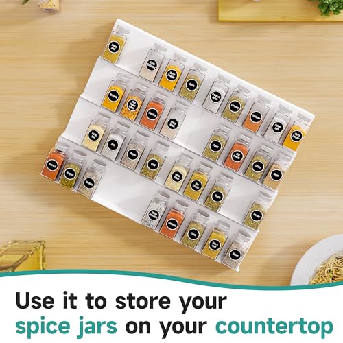 White Spice Drawer Organizer (White / 8 Pack)