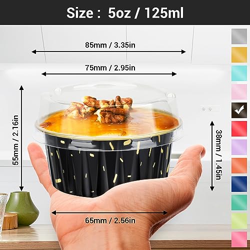 Disposable Aluminum Foil Cups (Black Meteor Shower / 30pcs)
