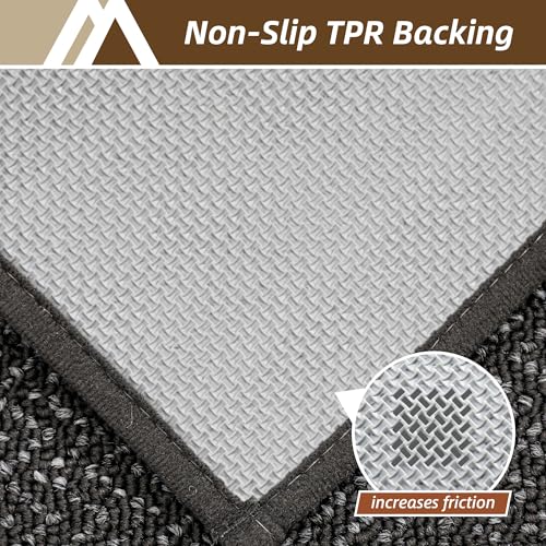Hallway Runner Rugs Non (Dark Grey / 2'7"x10')