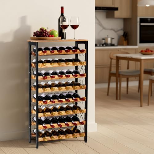 48 Bottle Wine Rack (Black / 48 Bottles)