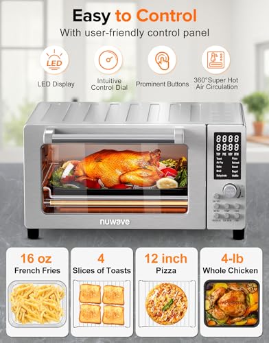 Bravo Pro Smart Air Fryer Toaster Oven Countertop Combo (Stainless Steel)