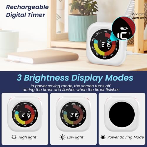 Visual Timer for Kids (2pcs Rgb)