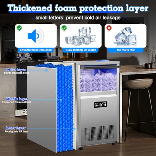 Commercial Ice Maker Machine 150LB (150lbs/24H / Freestanding Ice Maker)
