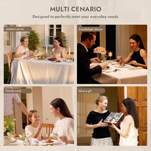 18 10 Stainless Steel Silverware Set for 6 (Silver / 30-Piece)