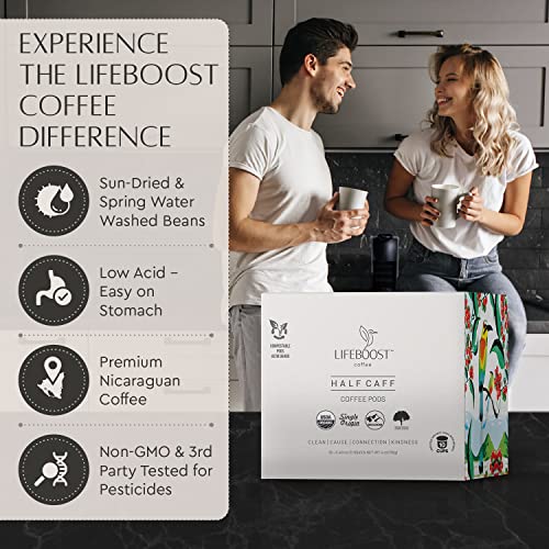 Half Caff Low Acid Coffee K Cups (10 Count (Pack of 1))