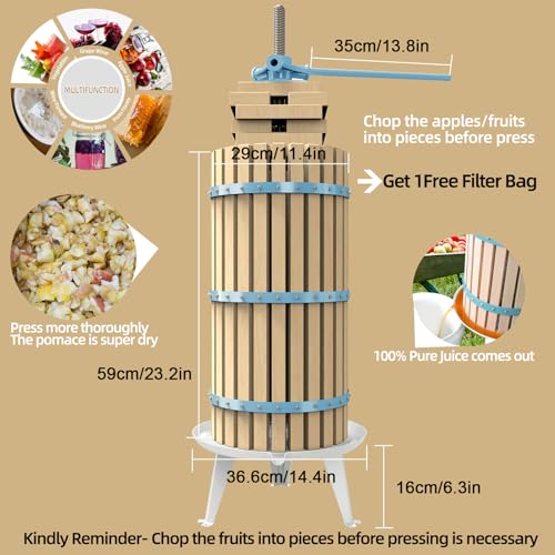 XL Fruit Apple Cider Wine Classic Press