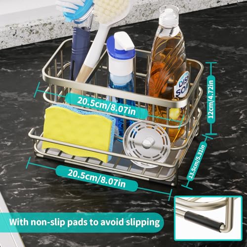 Kitchen Sink Caddy Organizer (Brushed Nickel)