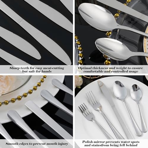 120PCS Windsor Silverware Set (120PCS Flatware Set)