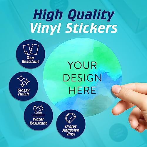 100 Custom Vinyl Stickers (100 Count)