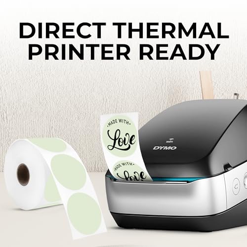 Green Thermal Labels (Green / 735 Stickers)