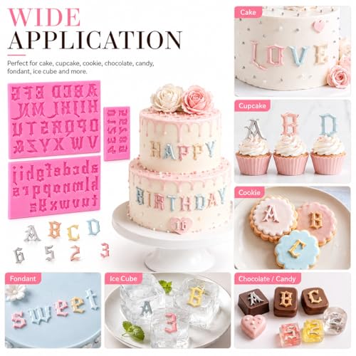 Letters Molds And Numbers Molds