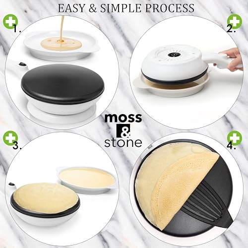 Cordless Electric Crepe Maker (8 Inch Cordless / Cordless / White)