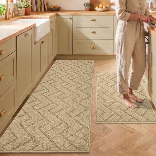 Kitchen Runner Rug (Brown / 20"x59"+20"x32")