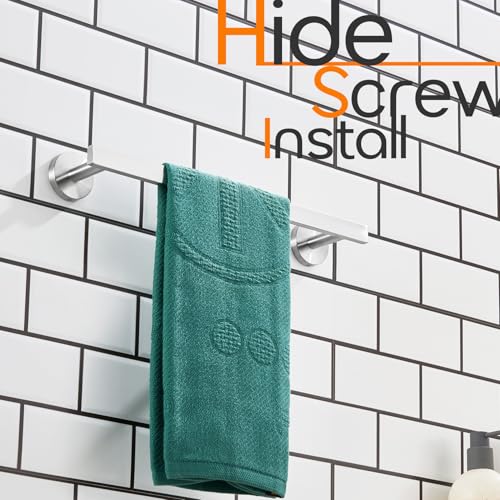 16 Inch Bathroom Towel Bar Bath Towel Rack Kitchen Towel Holder Towel Hanger Wall Mounted SUS304 Stainless Steel Brushed Nickel AN4001BR (Brushed Nickel / 16-Inch)
