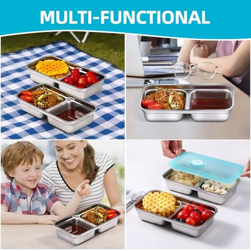 Stainless Steel Snack Containers with Lids