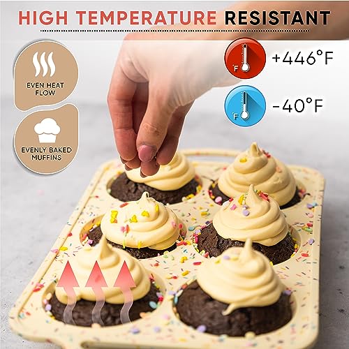 Confetti Silicone Jumbo Muffin Pan (Confetti / Jumbo (6 Cups))