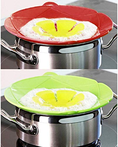 2 Pack Spill Stopper Lid Cover (Red+Green)