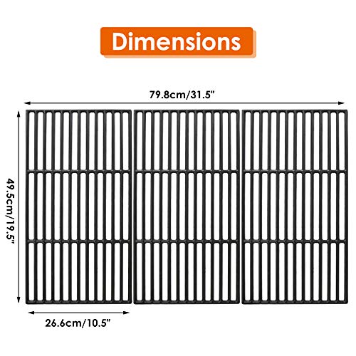 Cast Iron Cooking Grate for Char (19.5" x 31.5" for Char-Griller 1624)