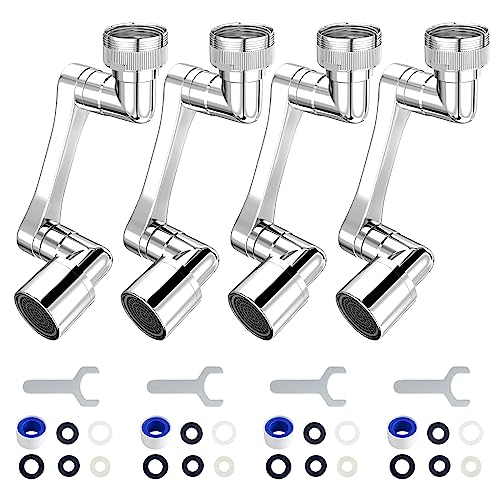 1080° Swivel Faucet Extender (Brass - 4 Pack)