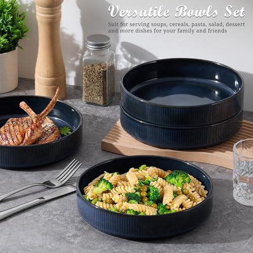 Pasta Bowls Set of 4 (Starry Blue)