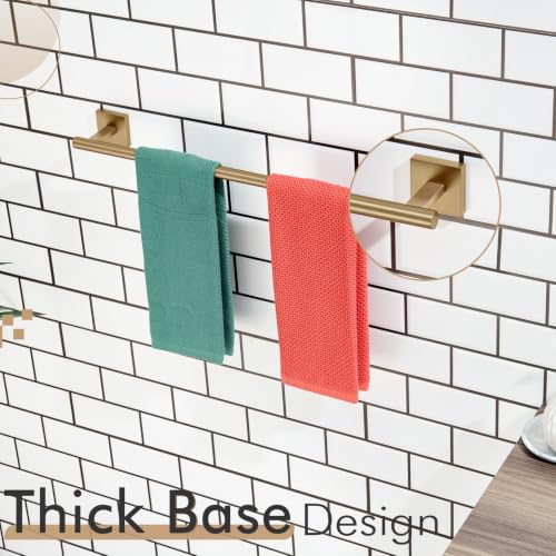 Bathroom Towel Bar Bath Towel Holders for Toilet Kitchen Cabinet Wall Mount 24 Inch Champagne Bronze Stainless Steel B4005CPG (Champagne Bronze / 24-Inch)