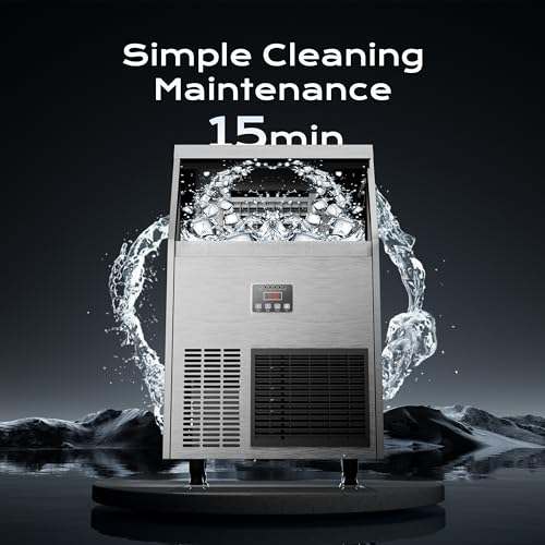 Commercial Ice Maker Machine 200 Lbs (200LBS/24H-Head and Bin)