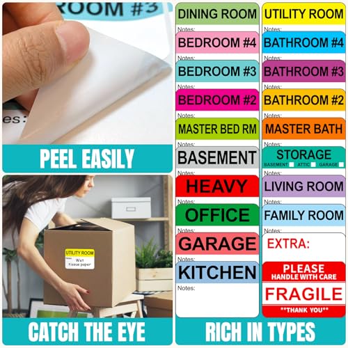 600 Writable Home Moving Stichers (Mov-0305-40-600pcs)